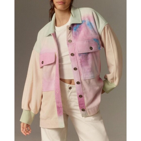 Pilcro Multicolor Teddy Jacket - Picture 1 of 4